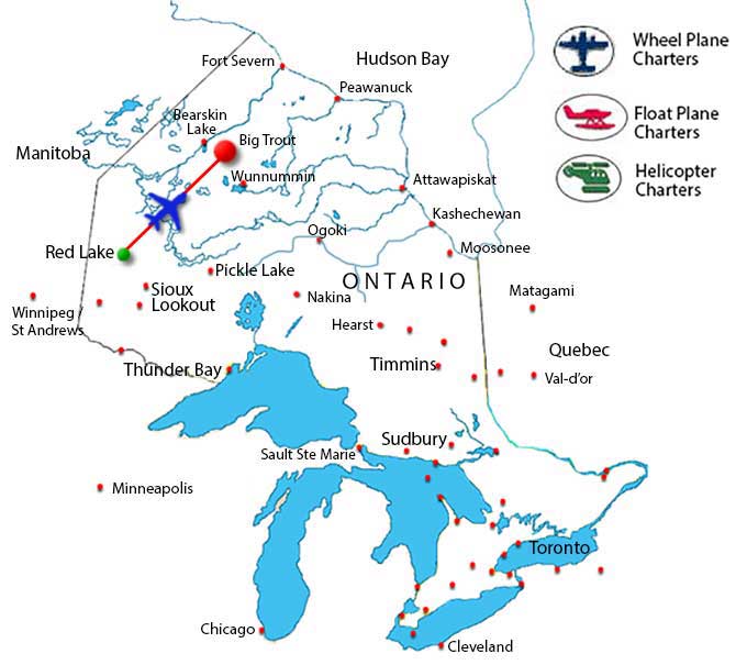 Big Trout Lake  Charter Flights